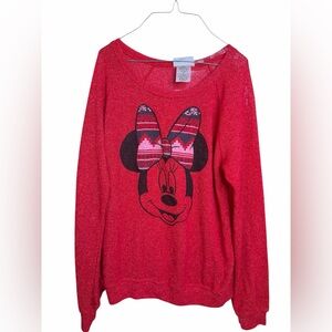red mickey sweaters size m